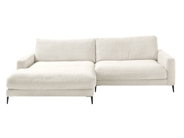 Ecksofa DOWNTOWN 170 x 272 cm Cord snow
