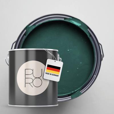 Wandfarbe A.S. CRÉATION "Premium Innenwandfarbe PURO Tuchmatt emerald green", grün (c4012 emerald grün), 2,5 l 2,5ml, Farben, ideal für Wohnzimmer, Schlafzimmer, Flur und Küche, Farbwelt Grün