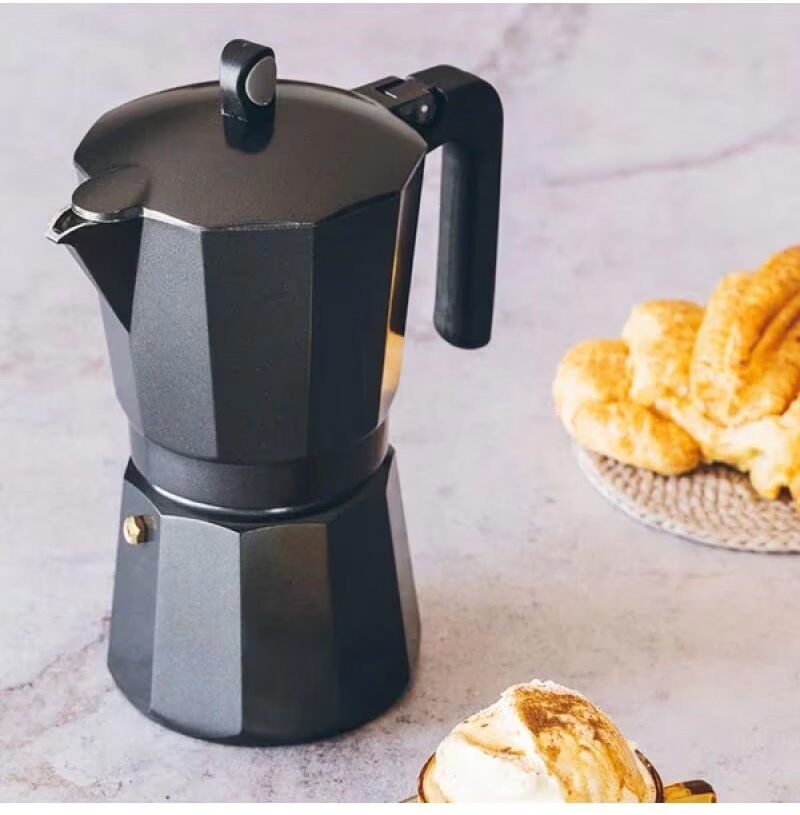 Cafetera Italiana Monix De Aluminio Negro M862006 6 Tazas Unisex
