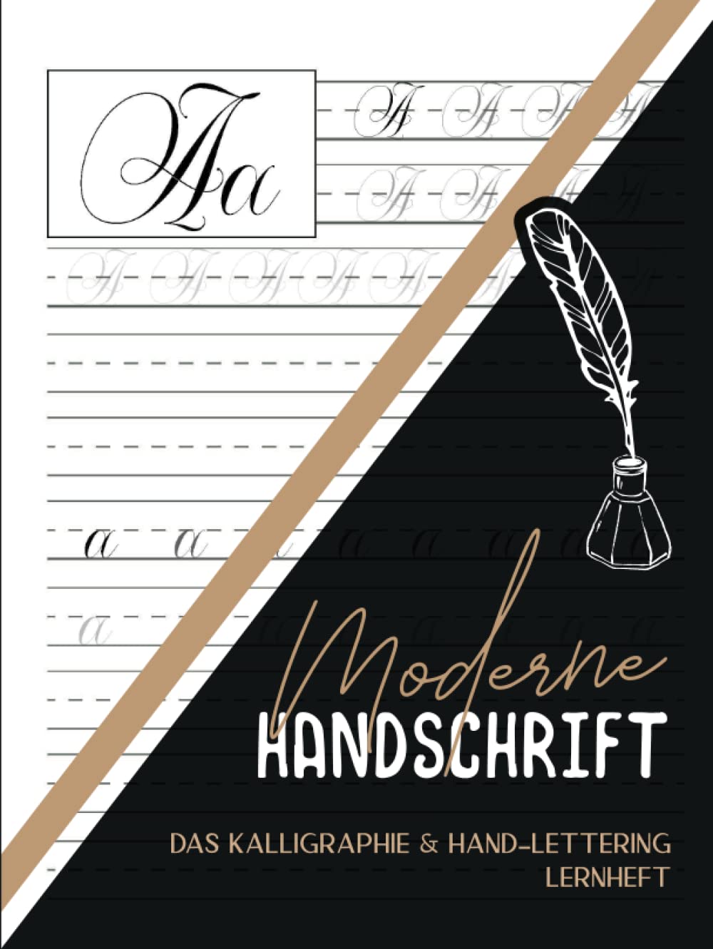 Mehr im Jetzt - Moderne Handschrift: Hardcover KALLIGRAPHIE lernen für Einsteiger und Fortgeschrittene. Praktische Kalligrafie Übungsblätter mit Buchstaben zum ... Buch mit 100 Seiten Kalligraphie Papier A4 - Preis vom 11.10.2026 15:43:13 h
