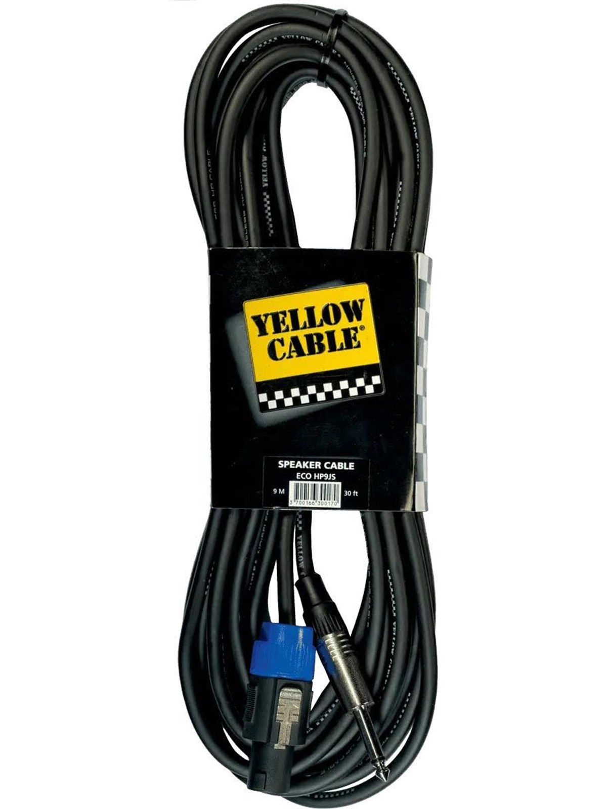 Yellow Cable HP9JS - Speakon - 1/4" Klinke Lautsprecherkabel 9m.