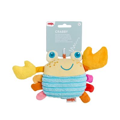 Greifspielzeug HABA "Ratterfigur Krabbe", bunt, Greifspielzeug, KinderB:22cm H:4,7cm, B:22cm H:4,7cm