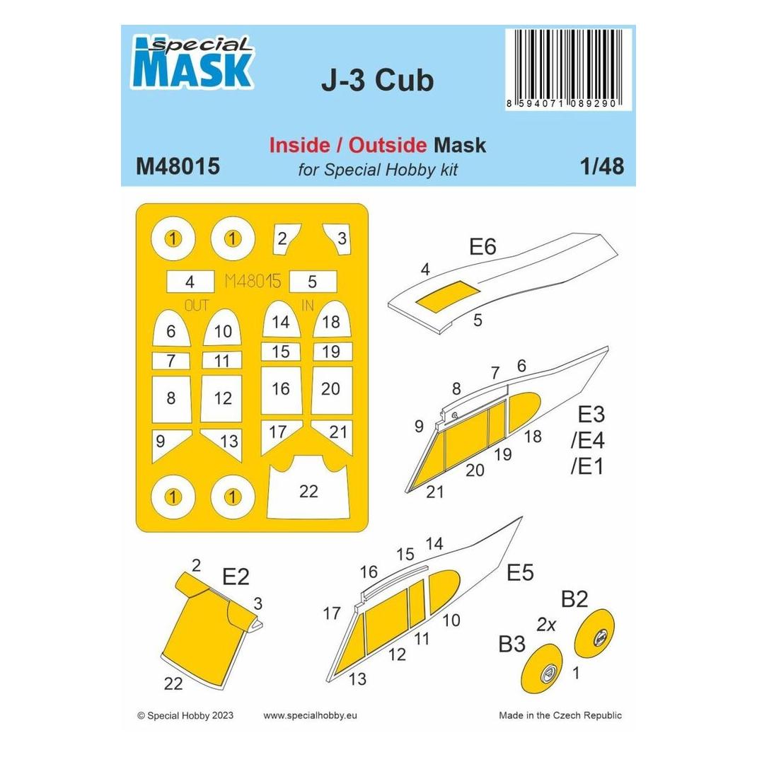 Special Hobby J-3 Cub MASK 1/48 (100-M48015)