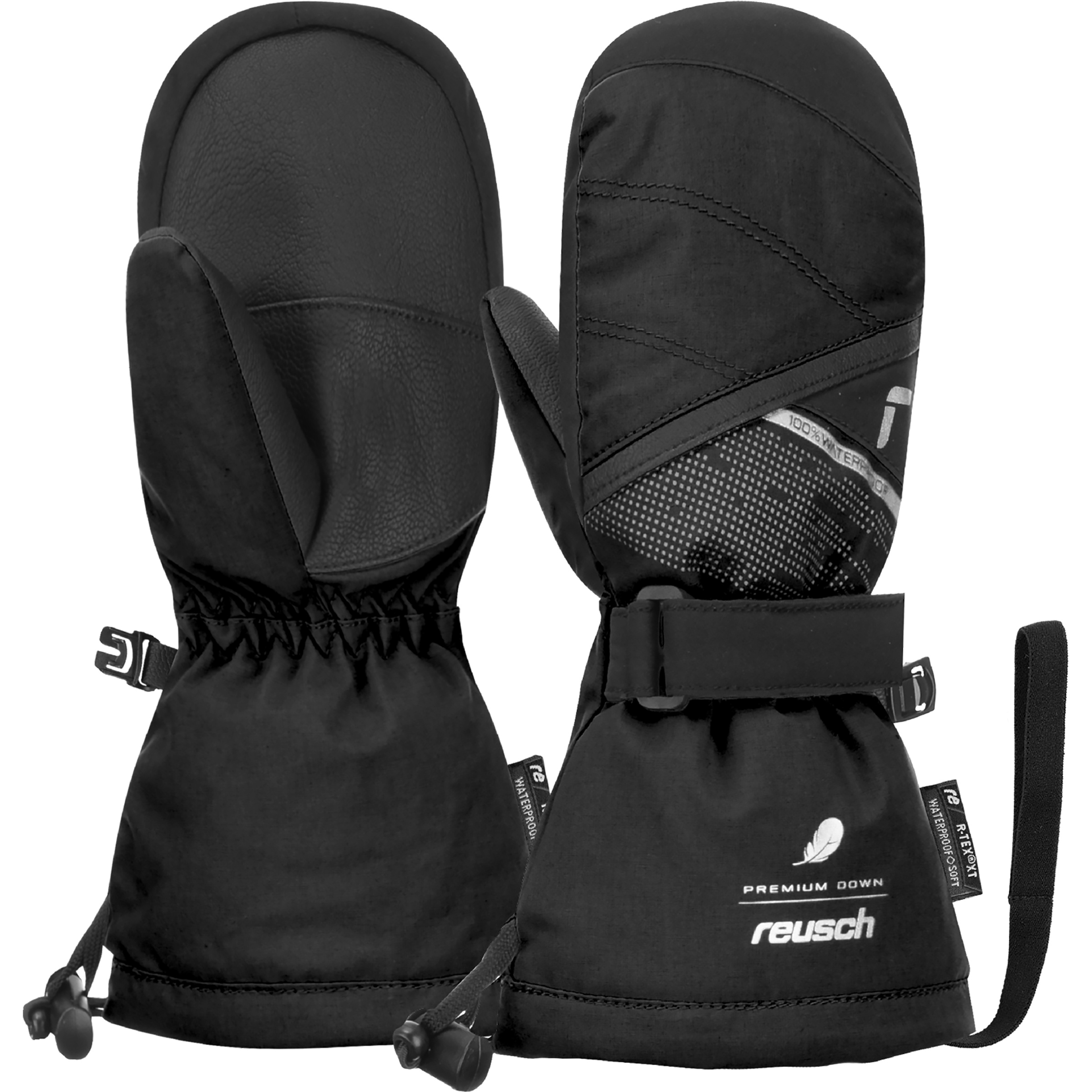 Reusch Kaden Down R-Tex XT Kinder Skihandschuhe schwarz Größe L Skifahren Isolierend Wasserabweisend