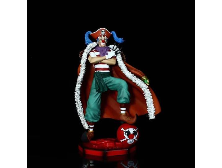 Figurine Anime One Piece Joker Buggy Quatre Empereurs de 26 cm, Modèle de Collection, Décoration de Bureau, Ornement, Jouet, Cadeau