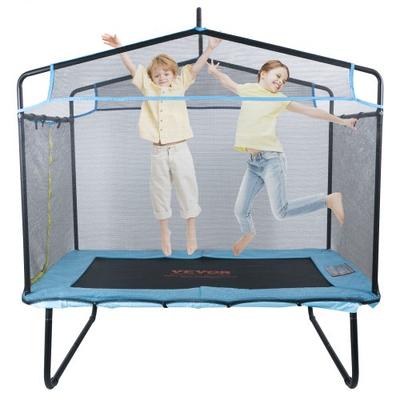 6FT Kids Trampoline With Safety Net, Gymnastics Bar And Hammock 6FT Kids Trampoline With Safety Net, Gymnastics Bar And Hammock