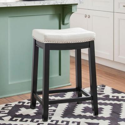 Linon Home Decor Products Erindale Counter Stool, Counter, White