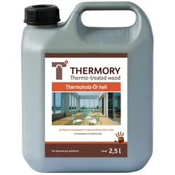Thermory Öl hell, für Thermoholz Kiefer 2,5 Ltr., auf Wasserbasis mit natürli