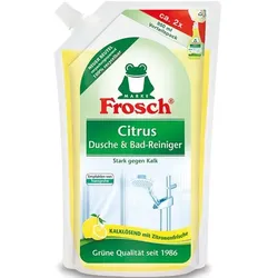Badreiniger Frosch Citrus Dusche & Bad-Reiniger 950 ml NFB kraftvoller Reiniger für Dusche und Bad, Nachfüllbeutel
