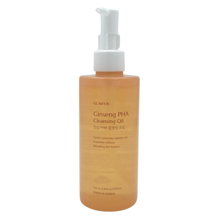 Glamfox Ginseng, PHA, Eliminates Impurities, Cleansing Oil, For Face, 200 ml For Women (Reinigungsöl, 200 ml) (62777483)