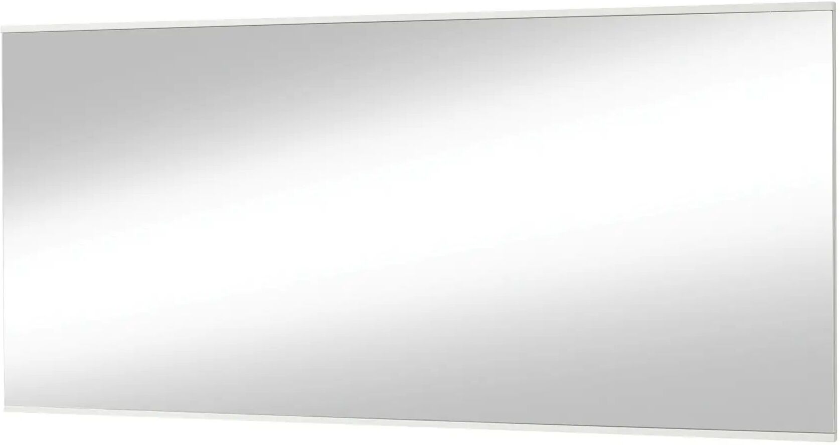 Höffner Spiegel 123 x 62 cm Skala ¦ weiß ¦ Glas,Aluminium,Holzwerkstoff ¦ Maße (cm): B:
