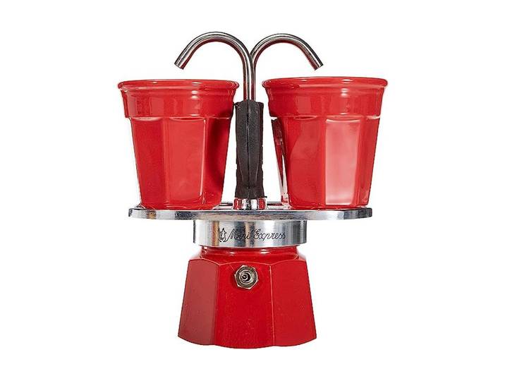 Tasse BIALETTI Mini Express , rot, 2 Stk., Aluminium, Trinkgefässe, Tasse