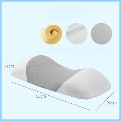 Retailers Go Ergonomic Lumbar Support Pillow For Sleeping, Memory Foam Waist Cushion For Back Pain Relief gray