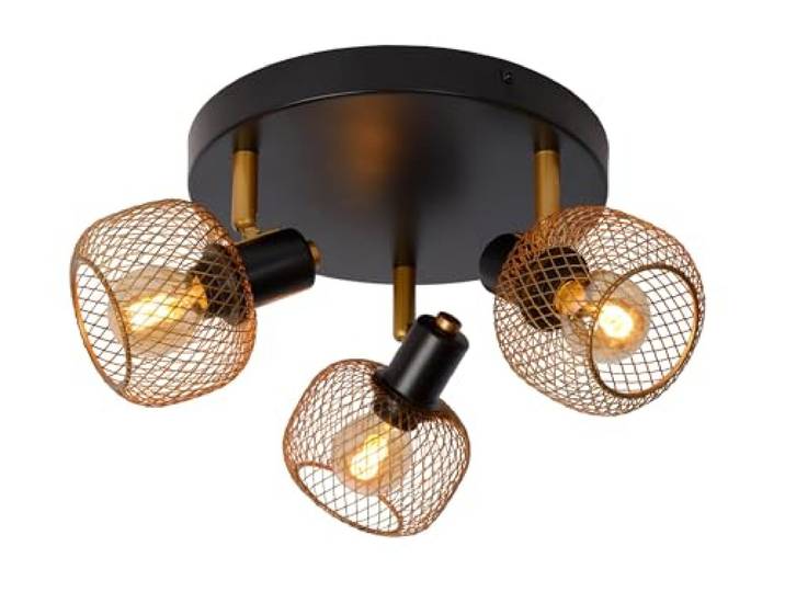 LUCIDE MAREN - Spot plafond - Ø 37 cm - 3xE14 - Or Mat/Laiton
