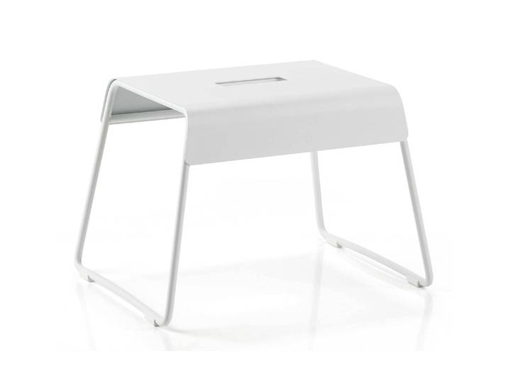 Hocker ZONE DENMARK, weiss (weiß), B:30cm H:27,5cm T:39cm, Hocker, Hocker