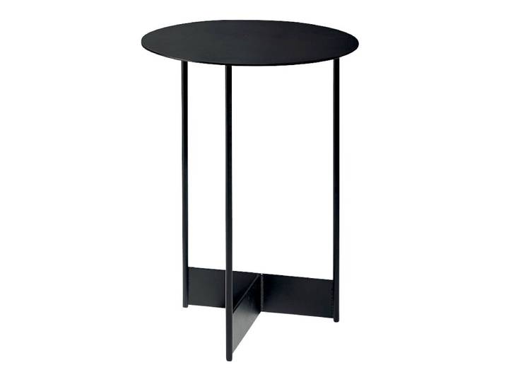 Moderano Beistelltisch ROUND, schwarz, Metall