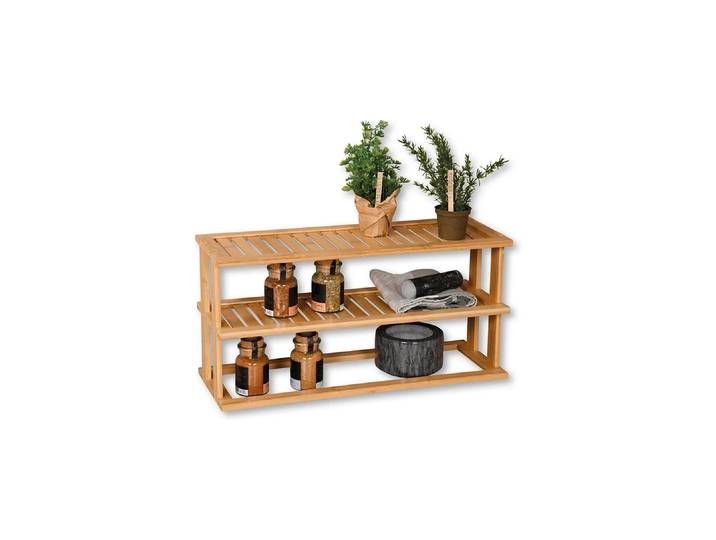 Küchenregal KESPER Küchenregal , natur, B:55cm H:27cm T:20cm, Bambus, Regale, Küchenregal, aus 100% FSC-zertifiziertem Holz