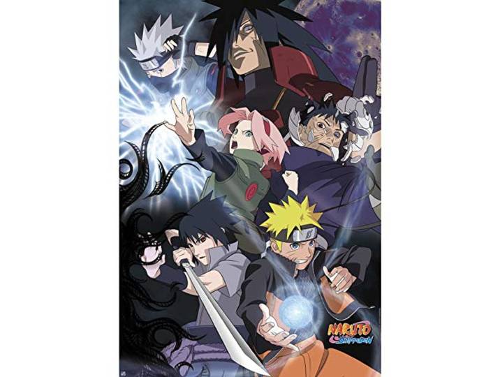 ABYSTYLE Naruto Naruto vs Sasuke 61 x 91,5 cm Maxi Poster