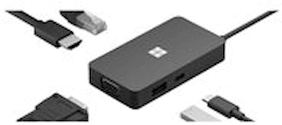 Microsoft USB-C Travel Hub - Dockningsstation - USB-C - VGA,