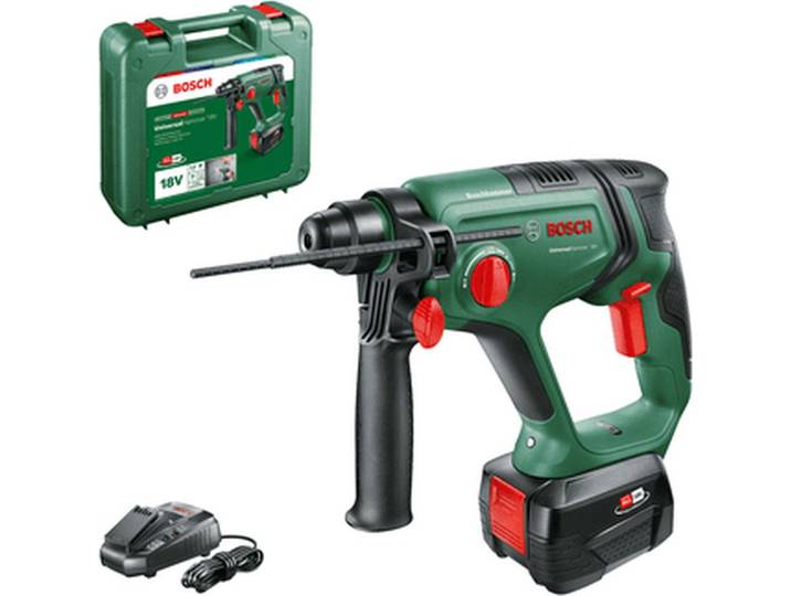 BOSCH Home & Garden 06039D6004 BOSCH Home & Garden 18V 06039D6004 Akku-Bohrhammer 18\,0 V\, mit 1 Akku
