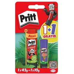 Pritt 1 Klebestift »Stick« 43 g + 1 Klebestift »Tierisch wild« 10 g braun