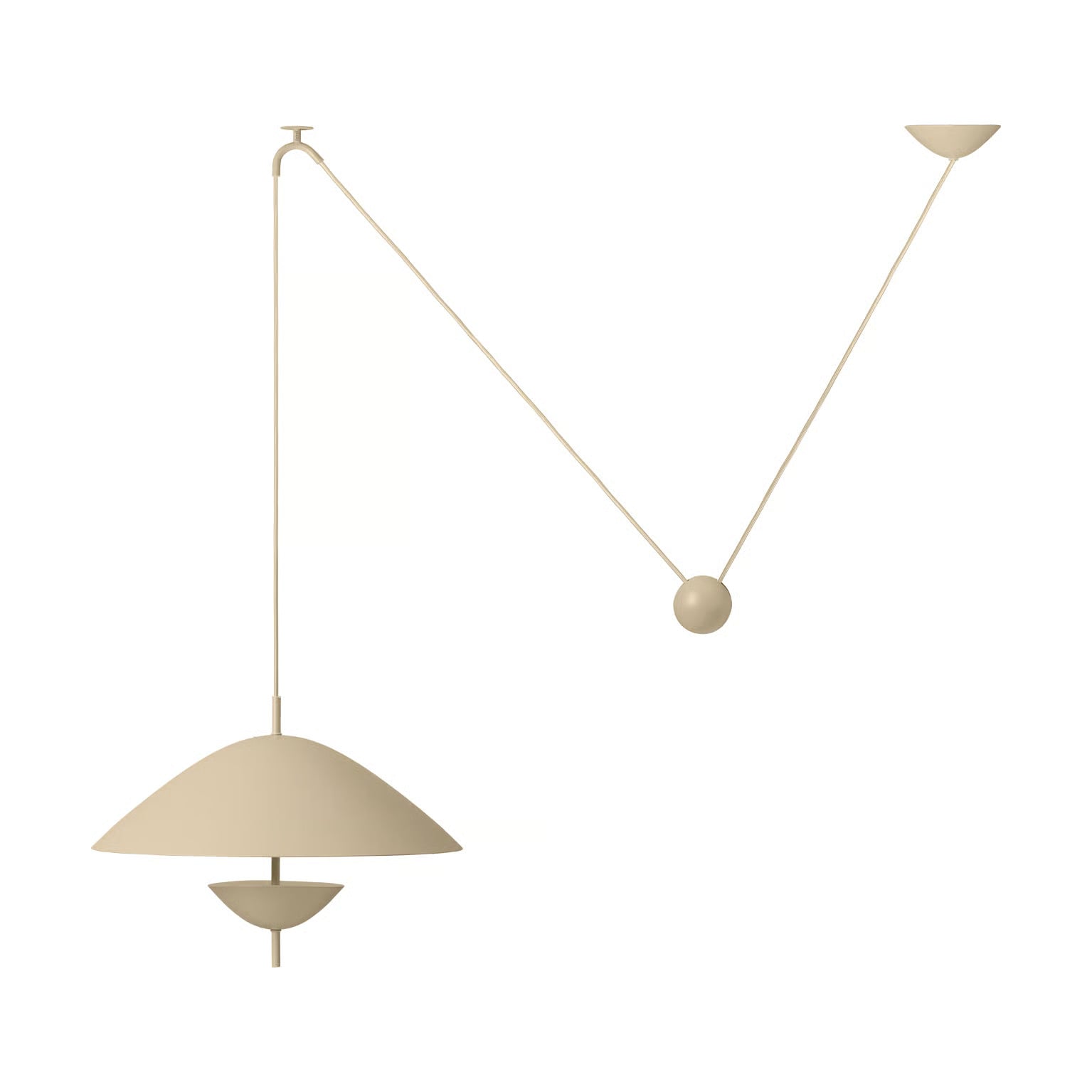 Ferm Living Lod Hanglamp Kasjmier Beige Metaal