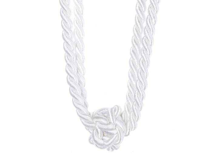 Embrasse Carline 60cm Blanc/Blanc Longueur corde : 60 cm