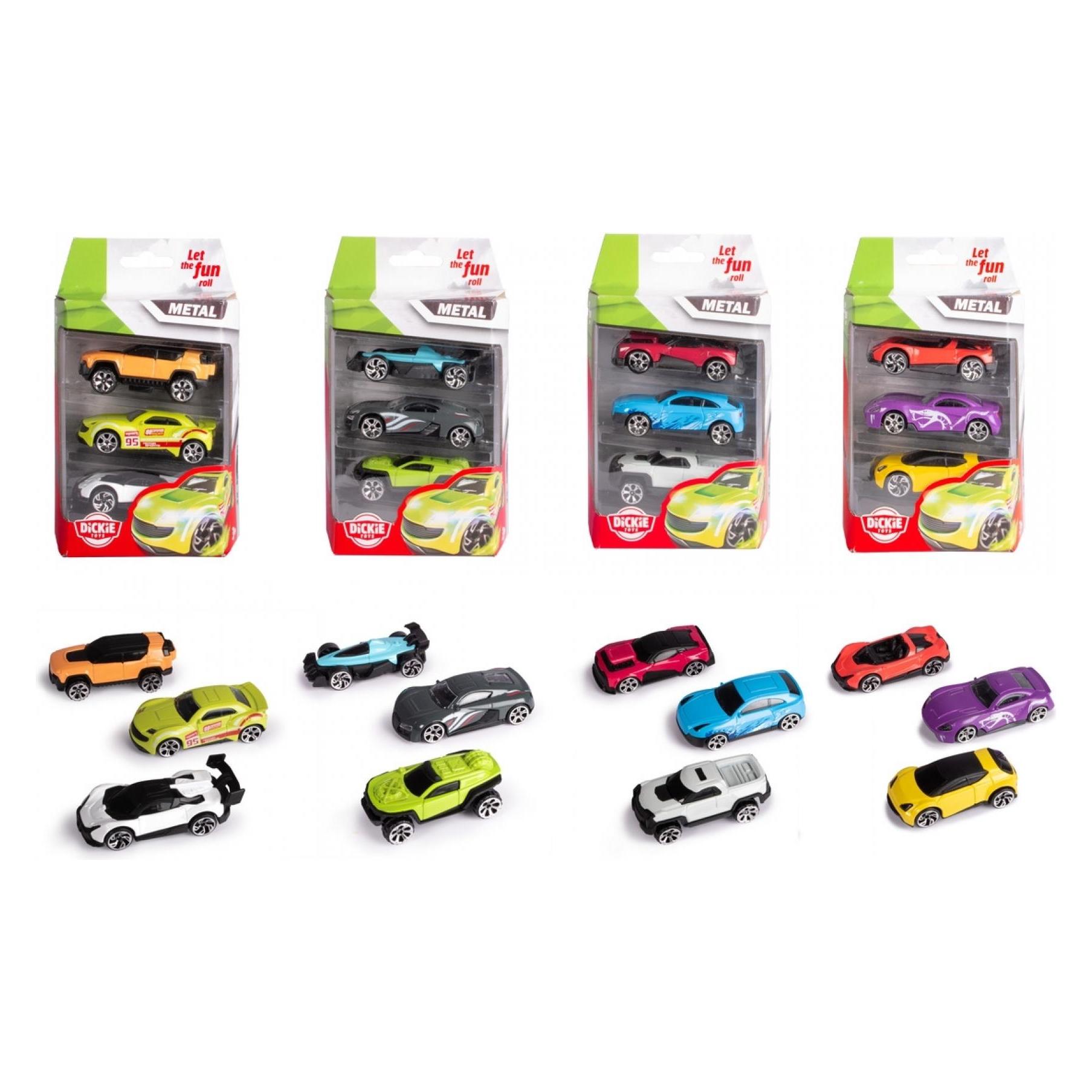 Dickie Die cast vehicles 3 Pack - 4 sort. (203331000)