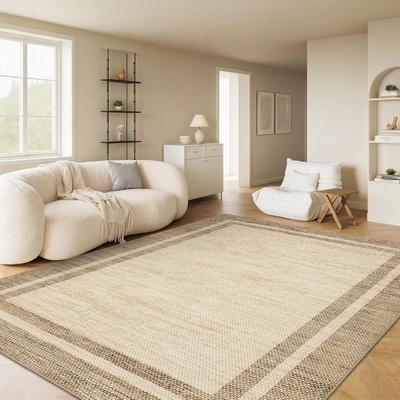 Garvee Washable Modern Area Rug - Low-Pile Soft Non-Shedding, Non-Slip Rubber Backing