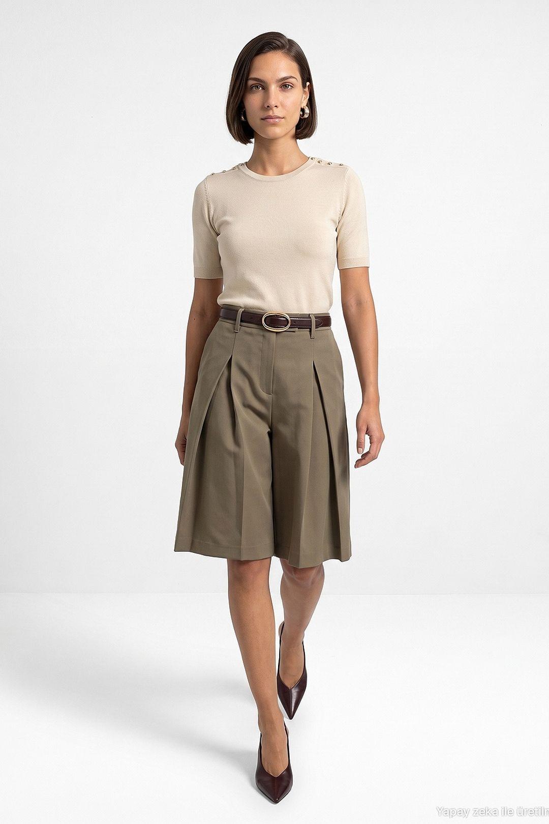 Damen maßgeschneiderte Pull-On Shorts