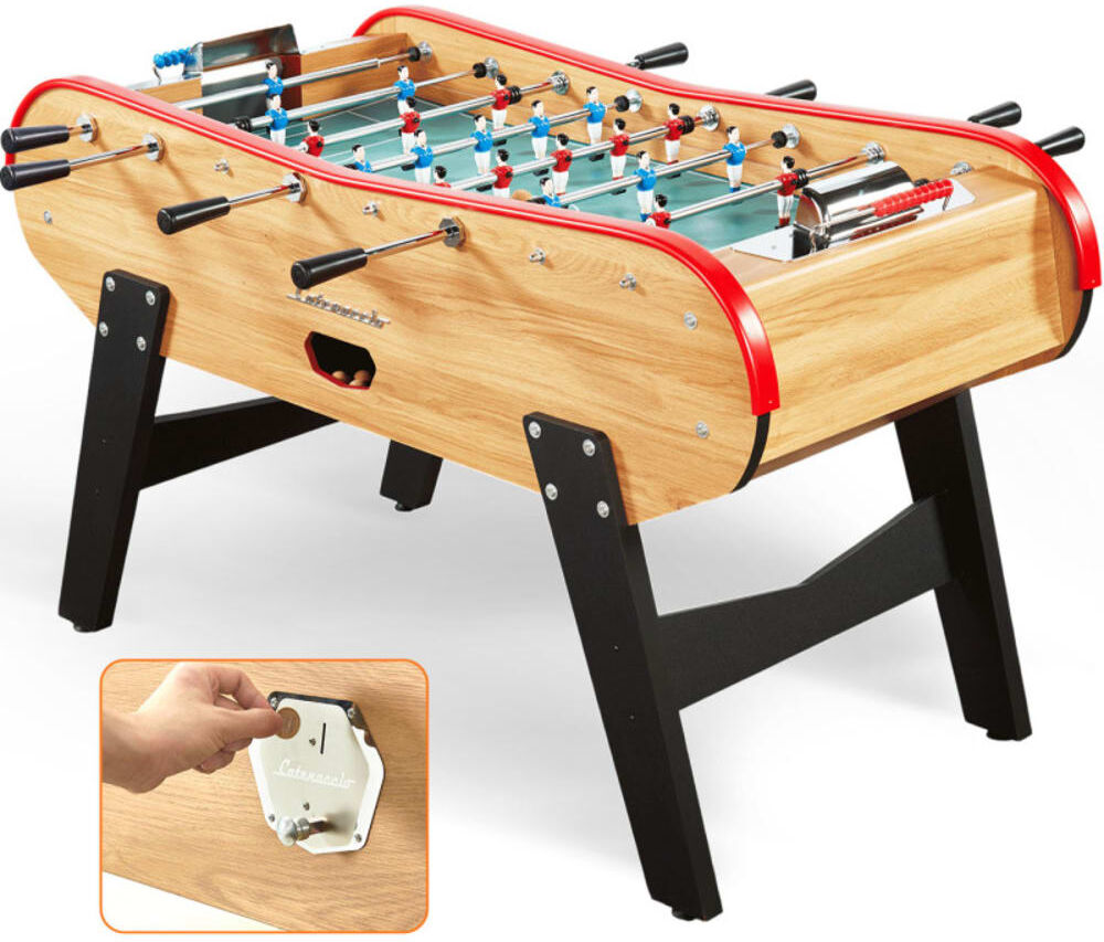 Catenaccio Baby foot de bar en bois Marron 165x96x110cm