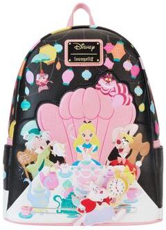 Women's Loungefly x Disney Alice in Wonderland Mini Backpack Handbag Purse by Loungefly in Pink (Size ONE SIZE)