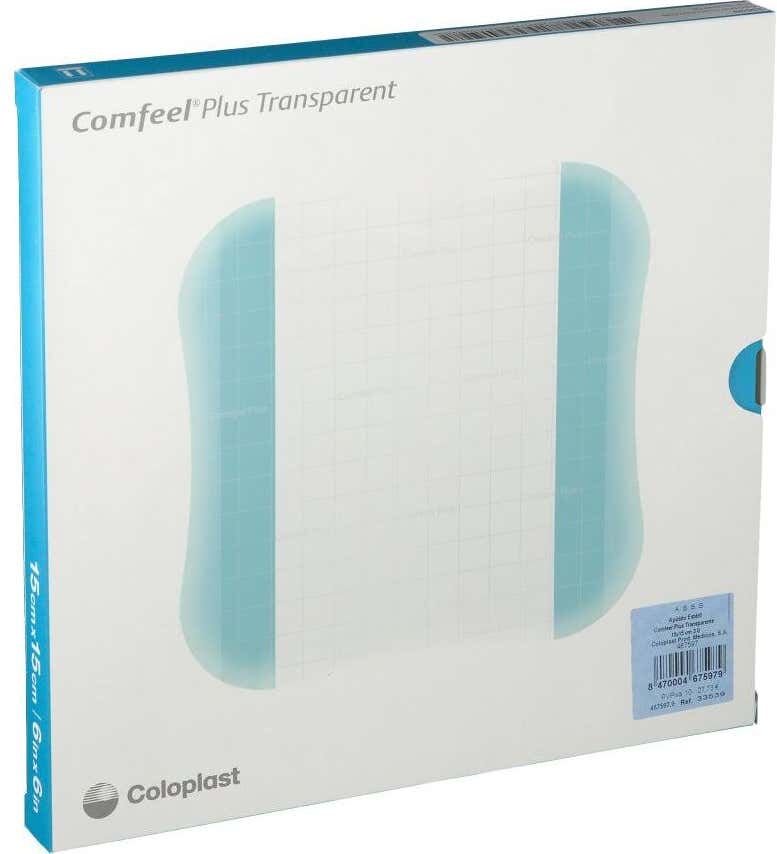 Comfeel Plus Transparent Apósito 15x15cm 3uds