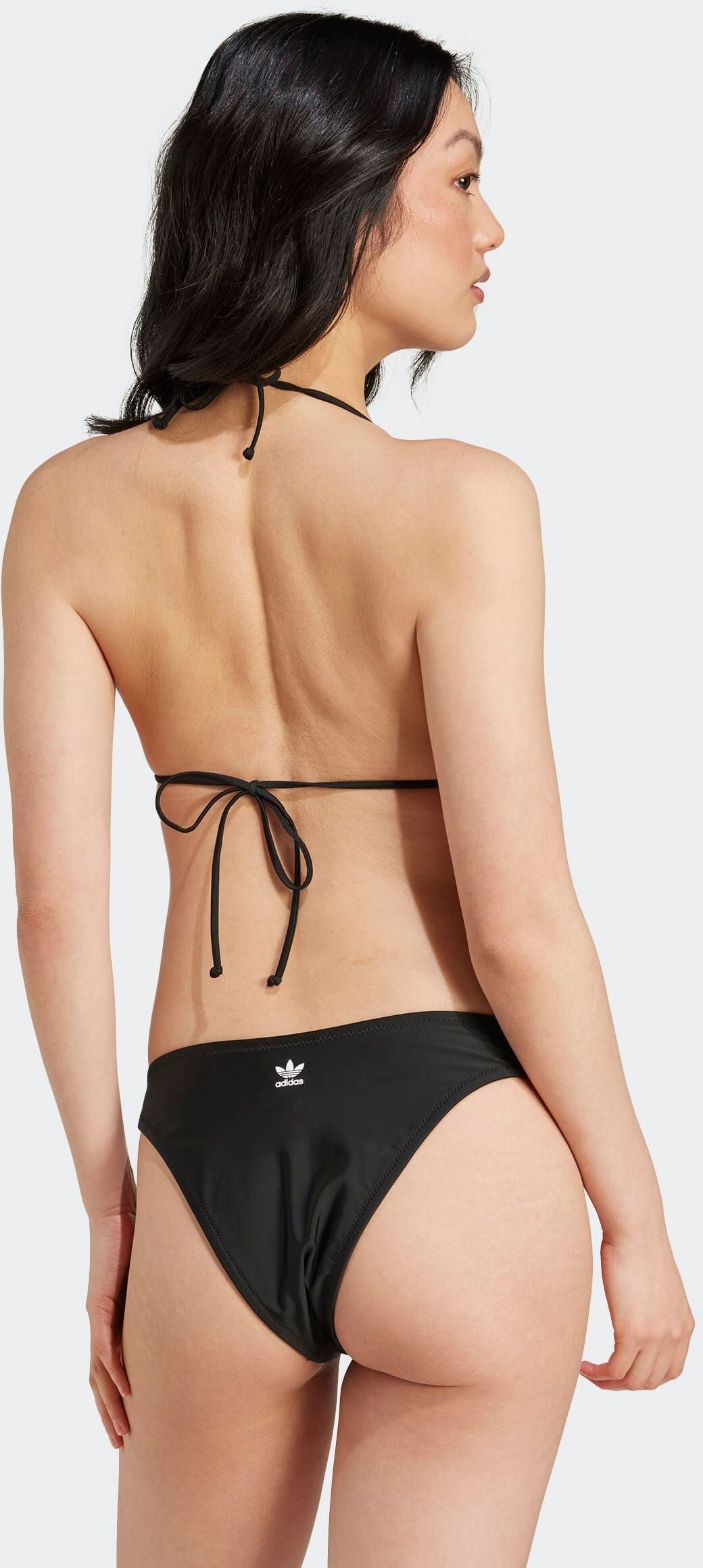 Bustier-Bikini-Top ADIDAS PERFORMANCE "ADICOLOR BIKINIOBERTEIL", Damen, Gr. 40, N-Gr, schwarz, Obermaterial: 78% Polyamid, 22% Elasthan, Bikini-Oberteile Bustier-Bikini-Top schwarz 40, N-Gr