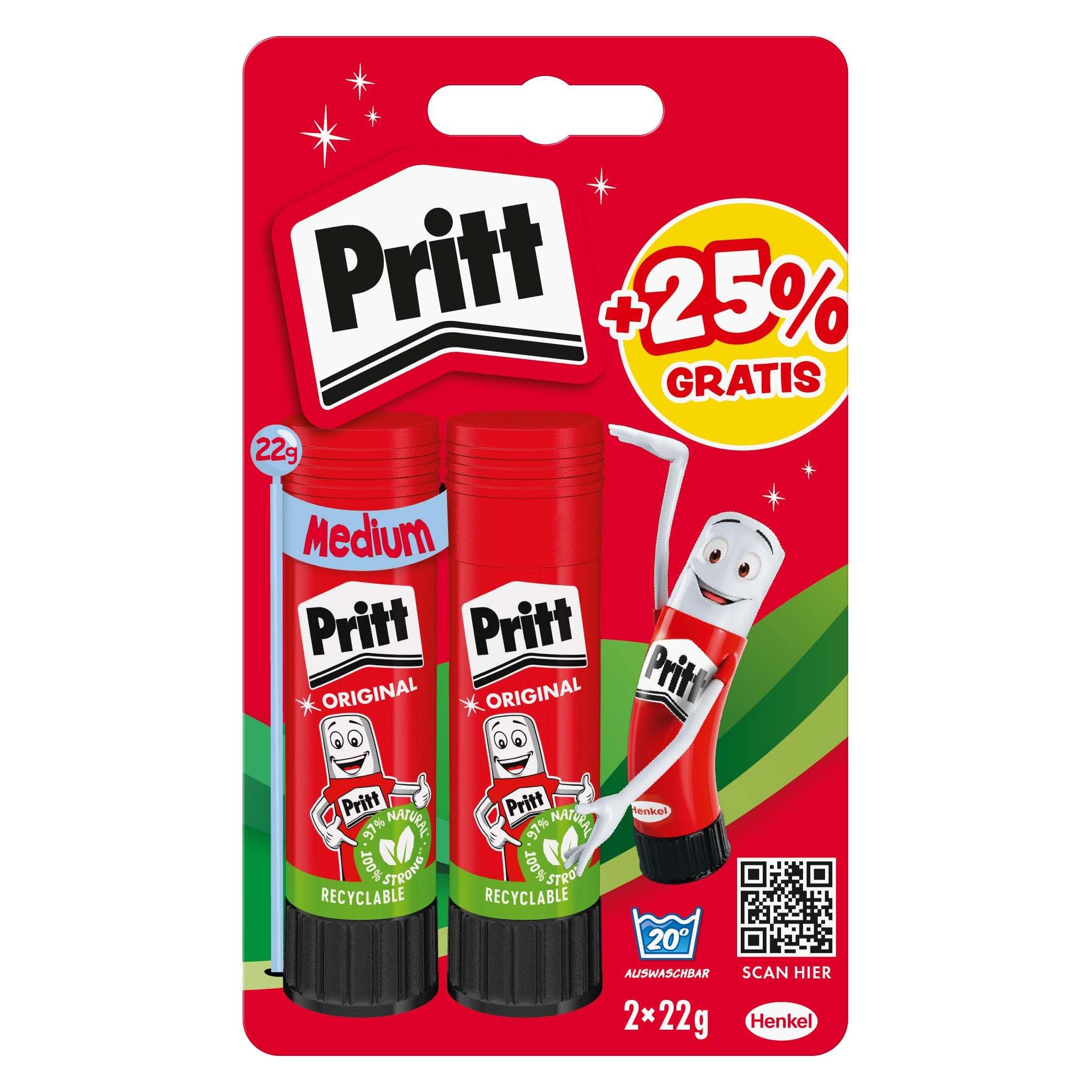 Pritt BTS Klebestift 2x22g (44 g, 2x) (9H PBS6B 02)