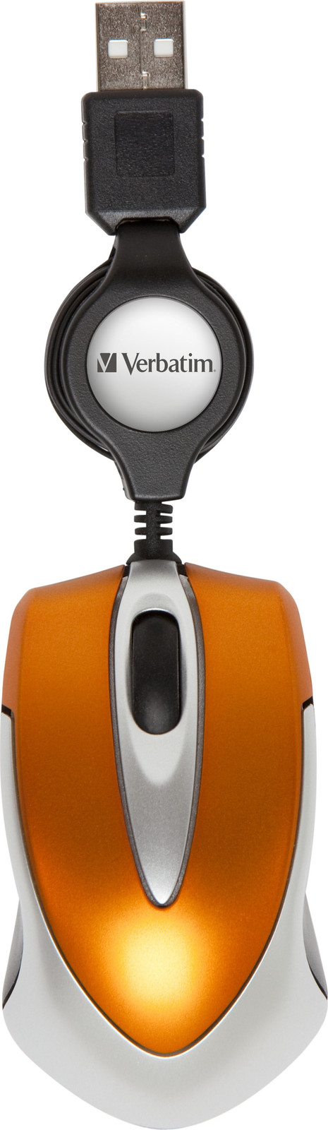 Verbatim Go Mini Optische Reis-muis, vulkanisch oranje