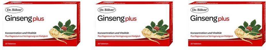 Dr. Böhm Ginseng plus Tabletten 3x30stk
