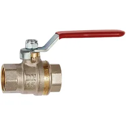 Riegler, Schlauchanschluss + Schlauchverbinder, 330.08-R (103173) Kugelhahn Standardausf., roter (40 mm)