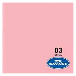 Savage Hintergrund Papier 2.72 x 11m Coral (272 cm, 1100 cm), Hintergrundsystem, Rosa