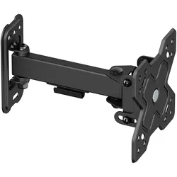 2x PureMounts Wandhalterung PM-FM13-100 Schwarz (Wand, 20 kg, 13" - 32"), TV Wandhalterung, Schwarz