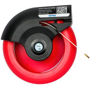 Katimex Kabeleinziehhilfe Mini, Einziehband aus Kunststoff, für Ø 4 - 20 mm Leerrohre, 120 kg Bruchlast, 25 m