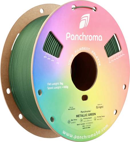 Polymaker CA02041 Panchroma Metallic Filament PLA Mehrfarbig 1.75mm 1000g Grün, Metallic 1St.