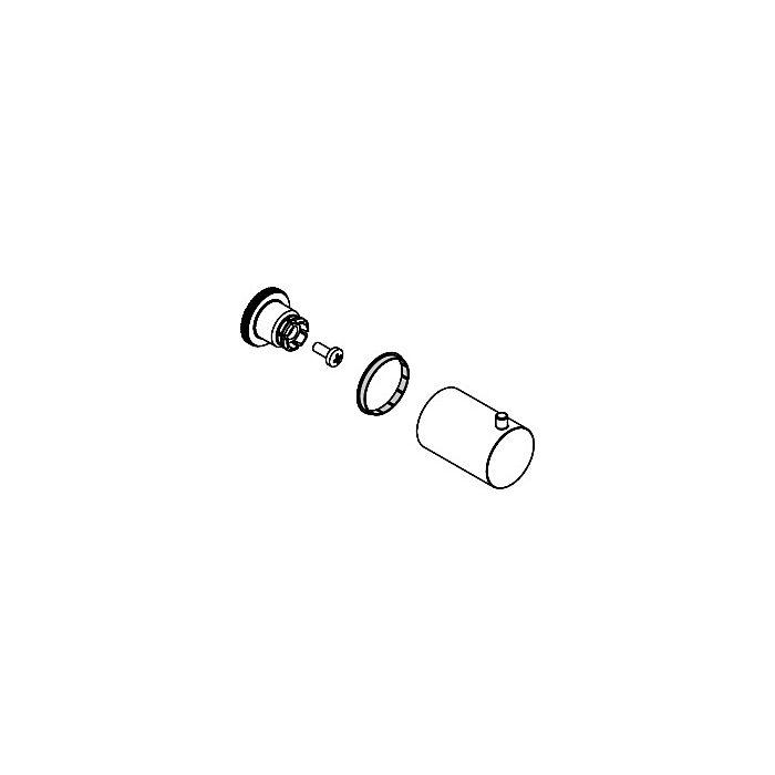 hansgrohe Griff Axor Starck für Seitenbrause 97441000 chrom beschriftet