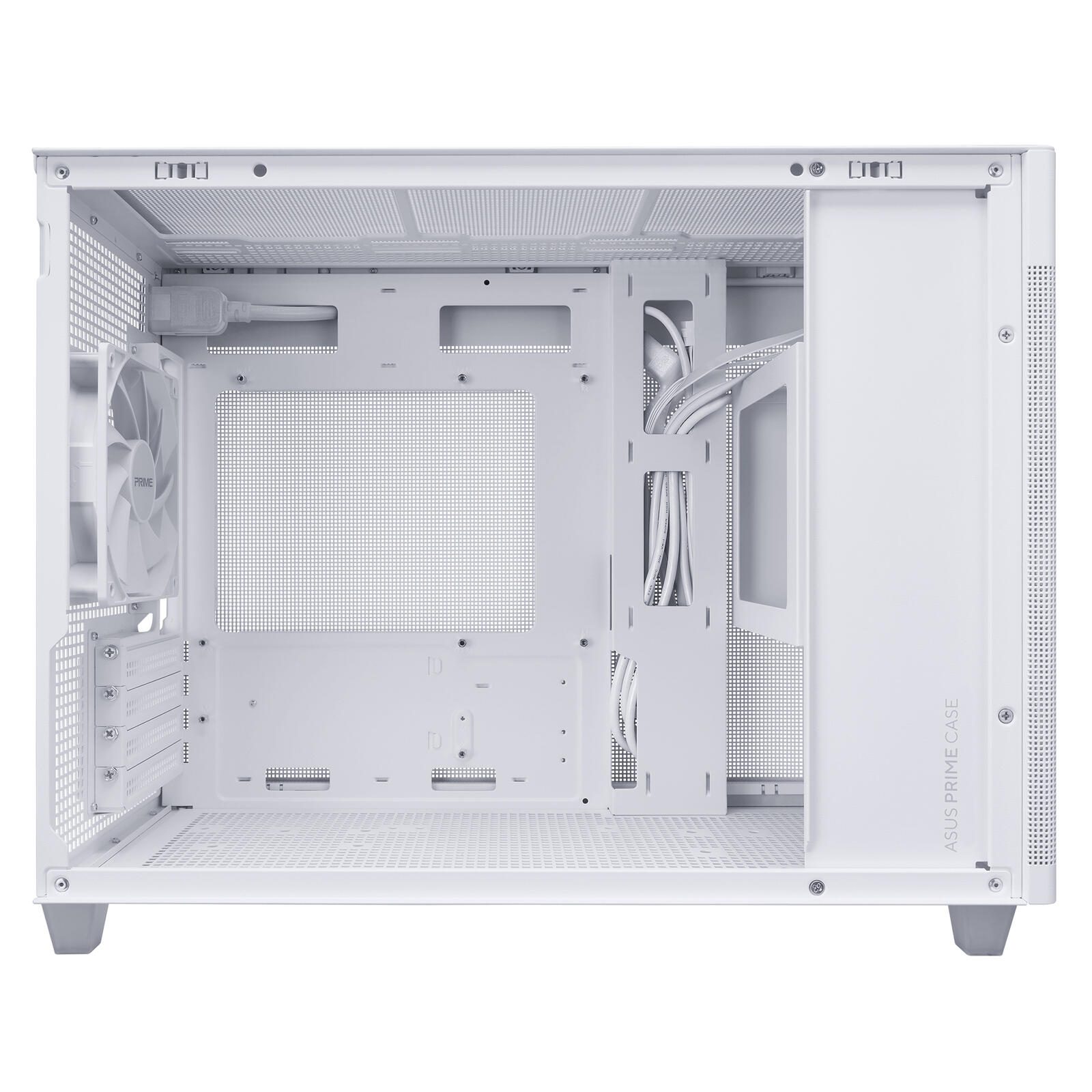 ASUS Prime AP201 Tempered Glass MicroATX Gehäuse weiß 90DC00G3-B39010