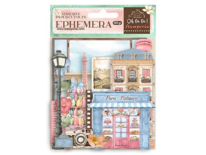 Stamperia International Scrapbooking Double Face Sheet - Create Happiness Oh lá lá patisserie