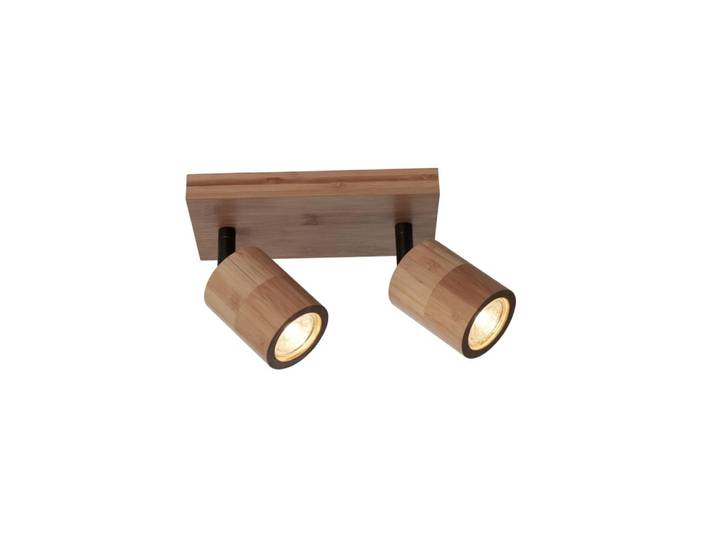Plafonnier bambou brun 22x12x13cm