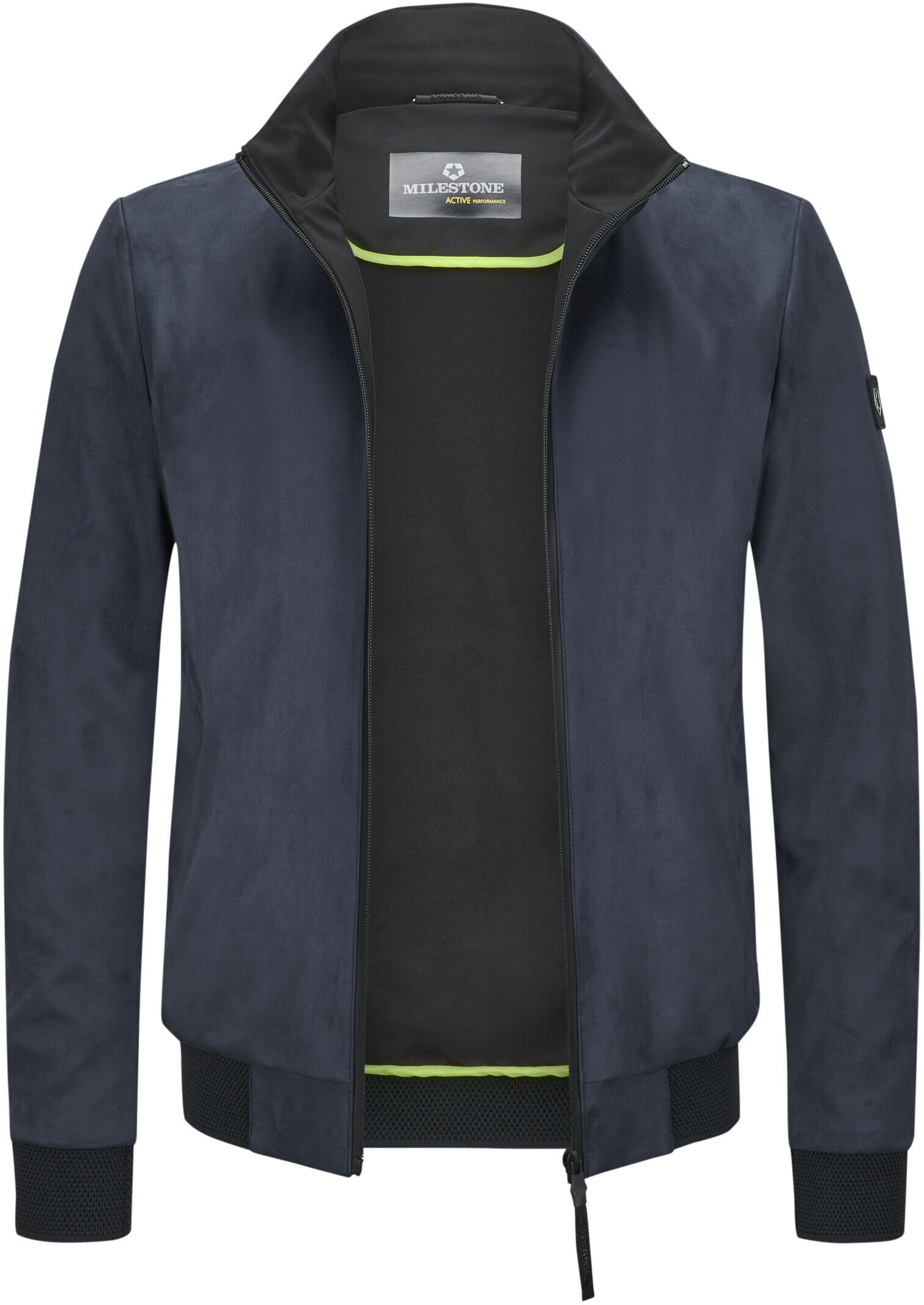 Blouson MILESTONE "Milestone Blouson MSHarris", Herren, Gr. 50, nachtblau, Casual, regular fit, Jacken Blouson, atmungsaktiv, Wasserabweisend