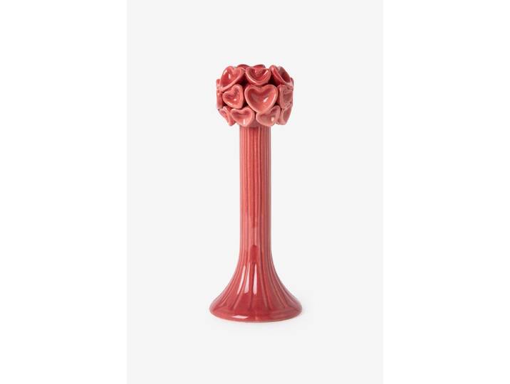 Roze kandelaar met hartjes