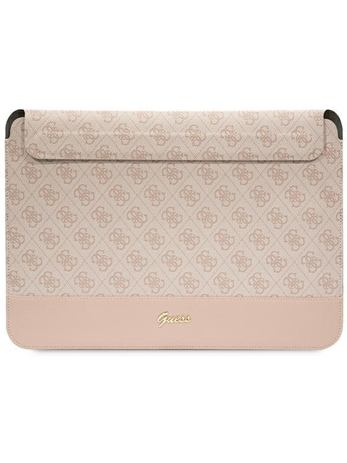 GUESS 4G Stripe Metal Logo case for a 14" laptop - pink