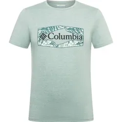 COLUMBIA Herren Shirt Men's Sun Trek Short Sleeve Graphic, Größe L in Grün Grün